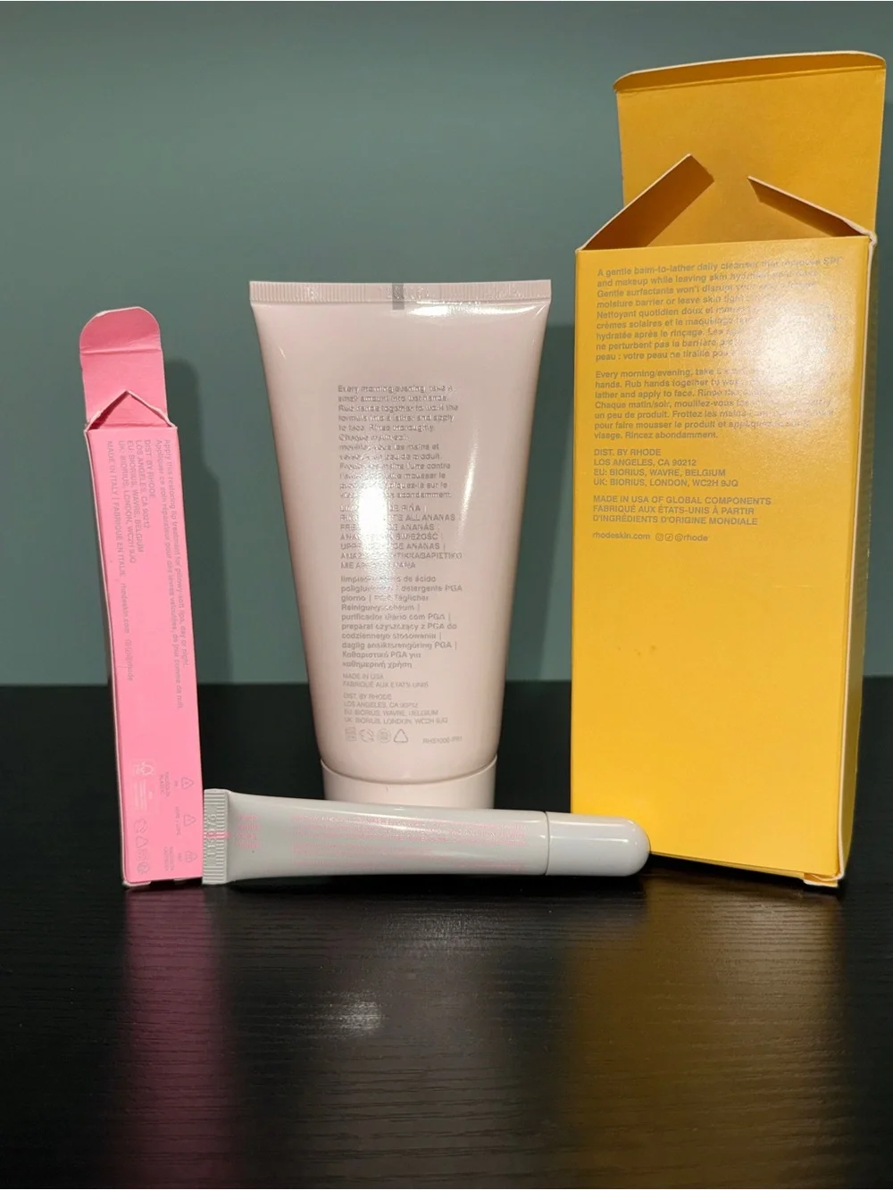 RHODE Skincare Pineapple Refresh Set — & Rhode Vanilla peptide lip treatment